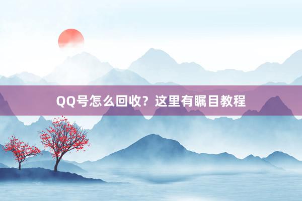 QQ号怎么回收？这里有瞩目教程